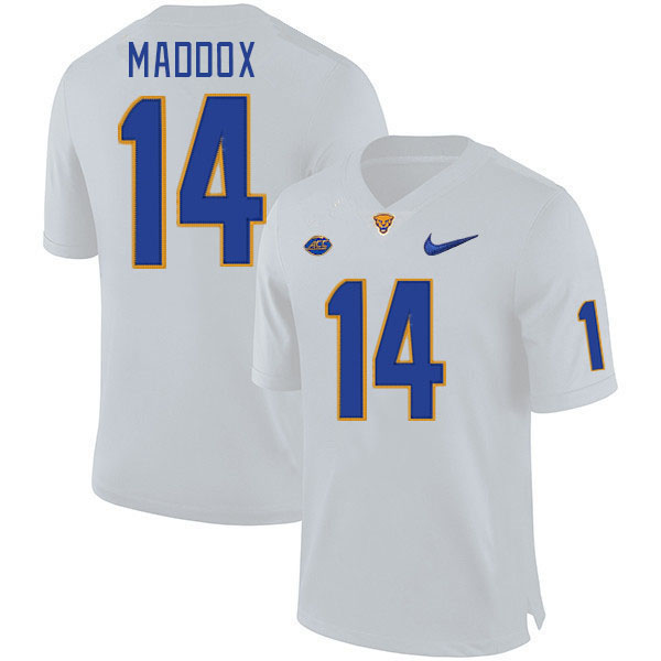 Pitt Panthers #14 Avonte Maddox College Football Jerseys Stitched Sale-White